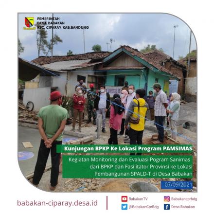 Kunjungan BPKP untuk Monitoring dan Evaluasi Program SANIMAS Citarum Harum Pembangunan SPALD-T